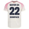 Dresovi Bayer 04 Leverkusen Victor Boniface 22 Gostujući 2025-26 - Kratki Rukavima